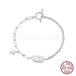 925 Sterling Silver Charm Bracelets&nbsp;BJEW-D343-02P