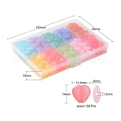 150Pcs 10 Style Transparent Acrylic Beads&nbsp;TACR-YW0001-55
