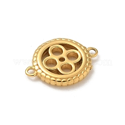 Ion Plating(IP) 304 Stainless Steel Wheel Connector Charms&nbsp;STAS-G351-09G