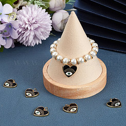 Brass Micro Pave Cubic Zirconia Pendants&nbsp;KK-BBC0005-07