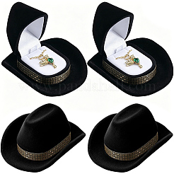 4Pcs Hat Velvet Jewelry Boxes&nbsp;VBOX-SC0001-01