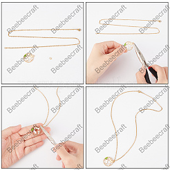12Pcs 2mm 304 & 201 Stainless Steel Rolo Chain Necklaces for Men Women&nbsp;NJEW-BBC0001-01