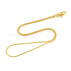 Brass Round Snake Chain Necklaces&nbsp;NJEW-R171-02