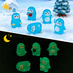 50Pcs 5 Styles Luminous Miniature Penguin Ornaments&nbsp;DJEW-PH0001-95