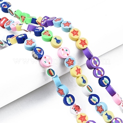 5 Strands Handmade Polymer Clay Beads&nbsp;CLAY-SC0001-42