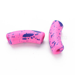 Opaque Spray Painted Acrylic Beads&nbsp;MACR-S372-001F-B06
