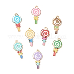 40Pcs 8 Styles Alloy Enamel Pendants&nbsp;ENAM-CJ0005-19