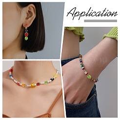 15Pcs 3 Colors Handmade Lampwork Enamel Beads&nbsp;LAMP-CJ0003-15