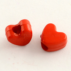 Opaque Acrylic European Beads&nbsp;SACR-Q099-M12