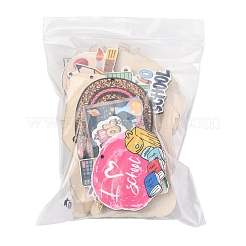 24Pcs 12 Styles Wood Pendants&nbsp;WOOD-FS0001-40