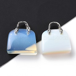 Opalite Brass Pendants&nbsp;KK-E274-01P-01