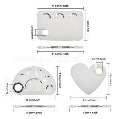 Stainless Steel Palette and Double Head Spoon Palette Spatulas Stick Rod&nbsp;MRMJ-GL0001-01P