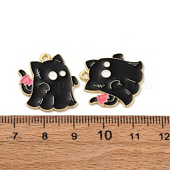 Halloween Alloy Enamel Pendants&nbsp;STAS-I354-01G-F