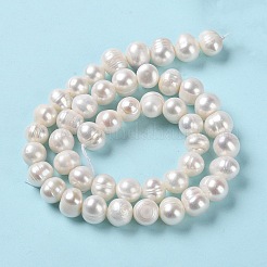Natural Cultured Freshwater Pearl Beads Strands&nbsp;PEAR-E018-07