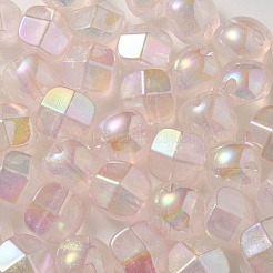 UV Plating Luminous Transparent Acrylic Beads&nbsp;OACR-P010-01C