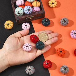 36Pcs Handwork Felt Needle Felting Pumpkin Ornaments&nbsp;AJEW-SC0031-39B