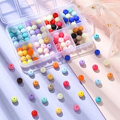 8 Colors Opaque Frosted Acrylic Beads&nbsp;MACR-CJ0001-79