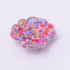 Transparent Flatback Resin Cabochons Accessories&nbsp;RESI-WH0009-82