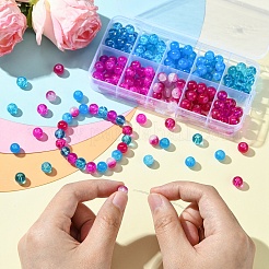 10 Colors Crackle & Baking Paint & Imitation Jade Glass Beads&nbsp;DGLA-YW0001-24A
