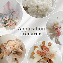 2 Bags Organza Flower Bouquet Wrapping Paper&nbsp;DIY-GF0009-61B-03