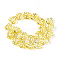 Transparent Glass Enamel Beads Strands&nbsp;GLAA-N061-10A