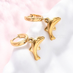 304 Stainless Steel Hoop Earrings&nbsp;LS-EJEW-F357-02G-04