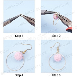 DIY Heart Themed Earring Making Kits&nbsp;DIY-SC0001-42