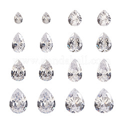 315Pcs 8 Style Teardrop-Shaped Cubic Zirconia Cabochons&nbsp;ZIRC-YS0001-02
