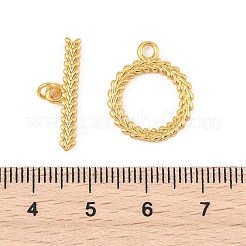 SHEGRACE Brass Toggle Clasps&nbsp;XGR0124G-135G