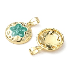 Brass Enamel Pendants&nbsp;KK-I371-30G-03