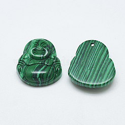 Synthetic Malachite Pendants&nbsp;G-T122-15B-16