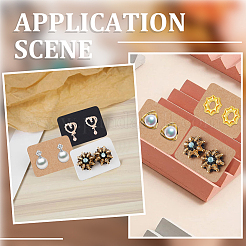 300Pcs Paper Jewelry Earring Display Cards with Hanging Hole&nbsp;CDIS-SP0001-05B