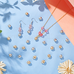 200Pcs 2 Colors CCB Plastic Pendants&nbsp;CCB-UN0001-01
