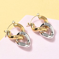 304 Stainless Steel Hoop Earrings&nbsp;EJEW-H159-01GP
