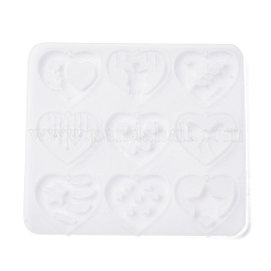 Valentine's Day Theme DIY Pendant Silicone Molds&nbsp;SIL-F016-03A