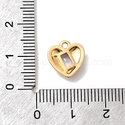 Brass with Cubic Zirconia Charms&nbsp;KK-Z131-17G