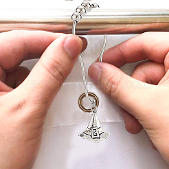 1 Set Iron Shower Curtain Rings&nbsp;HJEW-BC0001-39
