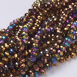 Electroplate Glass Beads Strands&nbsp;GR6x8mmY-M2