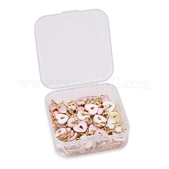 80Pcs 4 Style Alloy Enamel Charms&nbsp;ENAM-LS0001-11LG