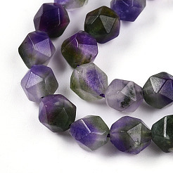 Dyed Natural White Jade Beads Strands&nbsp;G-T139-8mm-45D