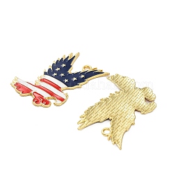 Independence Day Alloy Enamel Pendants&nbsp;ENAM-G229-06G-01