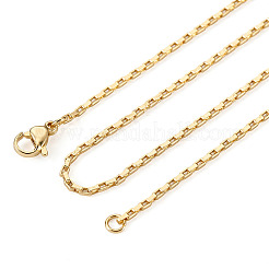 Brass Box Chain Necklace&nbsp;NJEW-TA0001-16