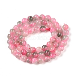 Dyed Natural White Jade Beads Strands&nbsp;G-T138-6mm-210-15