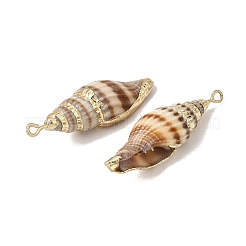 Brass & Natural Shell Pendants&nbsp;SH-CBA27C9-14