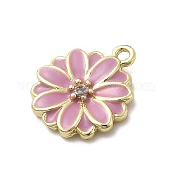 Brass Micro Pave Cubic Zirconia Pendants&nbsp;KK-A278-06G-01