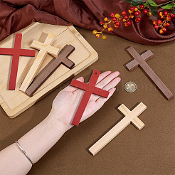 6Pcs 3 Colors Wood Cabochons&nbsp;WOOD-PH0003-51B