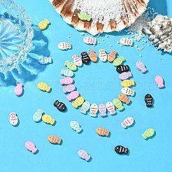 45Pcs 9 Colors Baking Paint Alloy Beads&nbsp;FIND-CJ0003-26
