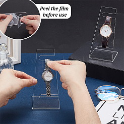 L Shaped Acrylic Watch Display Stands&nbsp;ODIS-WH0086-081B