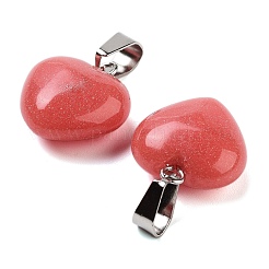 Natural White Jade Charms&nbsp;HEAR-PW0001-057-19