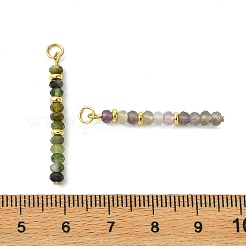 Natural Mixed Gemstone and Brass Pendants&nbsp;PALLOY-JF05905
